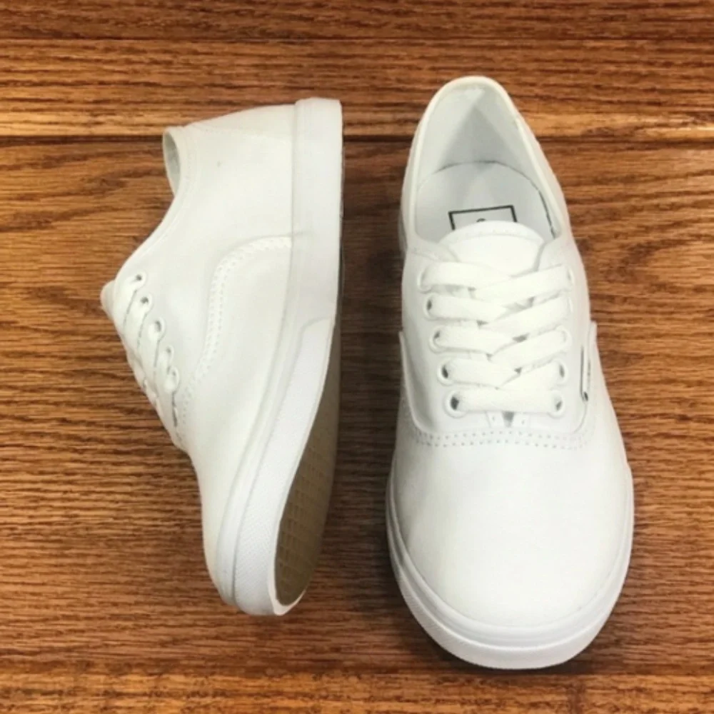 Vans Authentic Lo Pro True White Shoes - Picture 4 of 7
